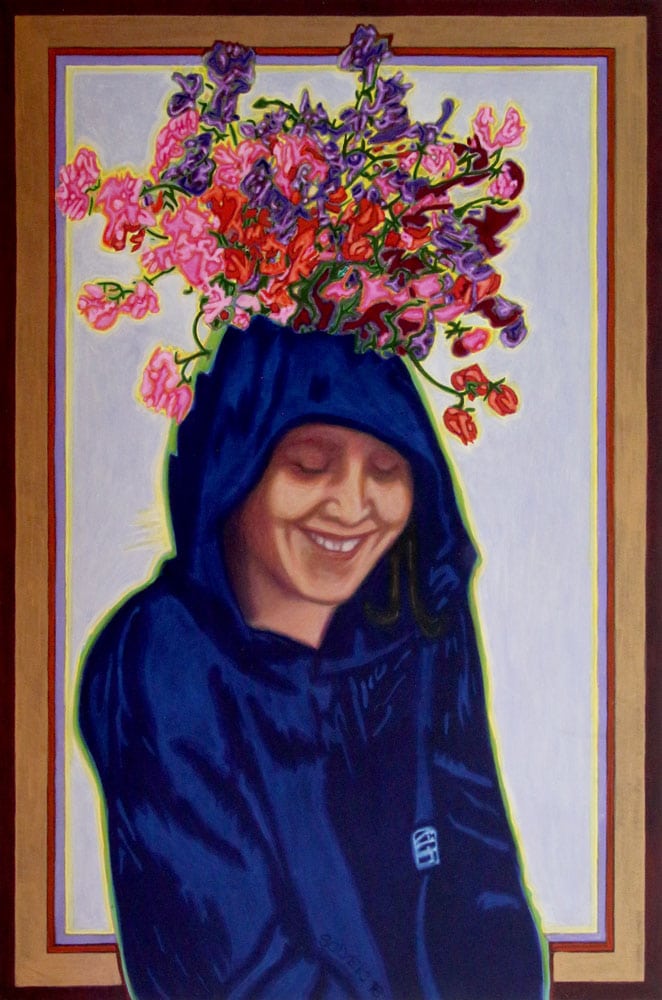 Colourful portrait artwork